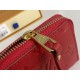 Louis Vuitton Zippy Coin Purse Wallet Red M60574