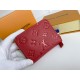 Louis Vuitton Zippy Coin Purse Wallet Red M60574