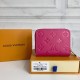 Louis Vuitton Zippy Coin Purse Wallet Hot Pink M60574