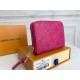 Louis Vuitton Zippy Coin Purse Wallet Hot Pink M60574