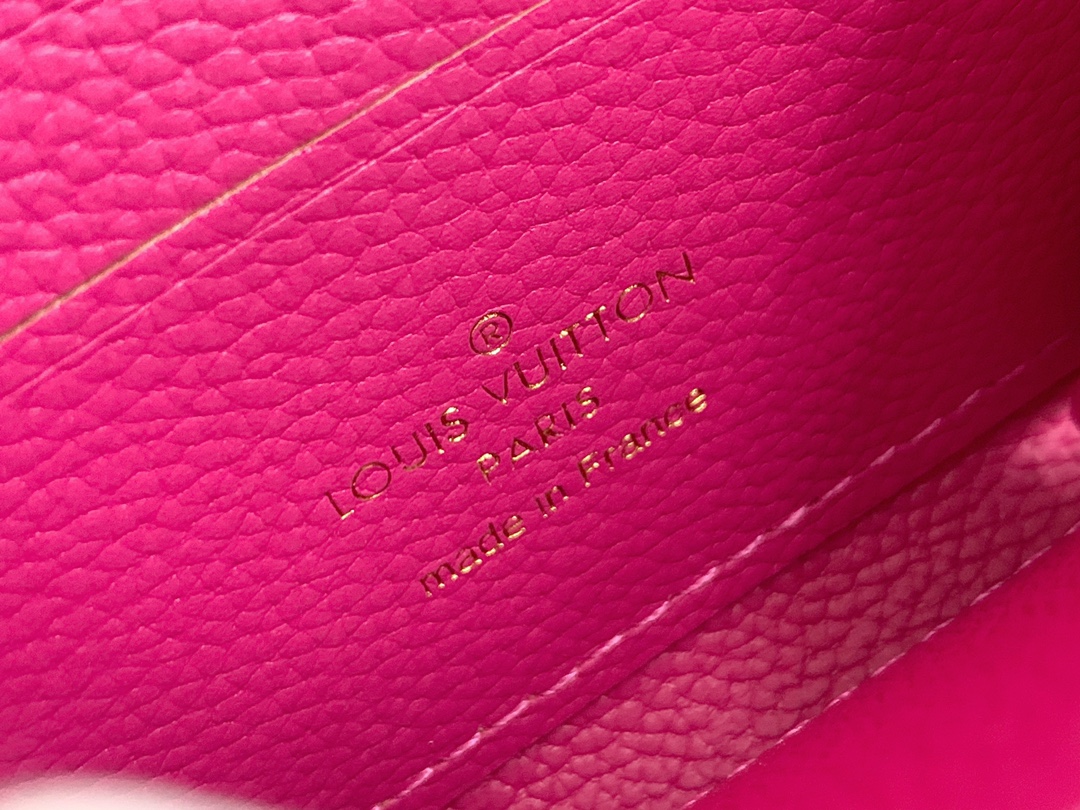 Louis Vuitton Zippy Coin Purse Wallet Hot Pink M60574