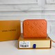 Louis Vuitton Zippy Coin Purse Wallet Orange M60574