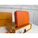 Louis Vuitton Zippy Coin Purse Wallet Orange M60574