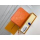 Louis Vuitton Zippy Coin Purse Wallet Orange M60574