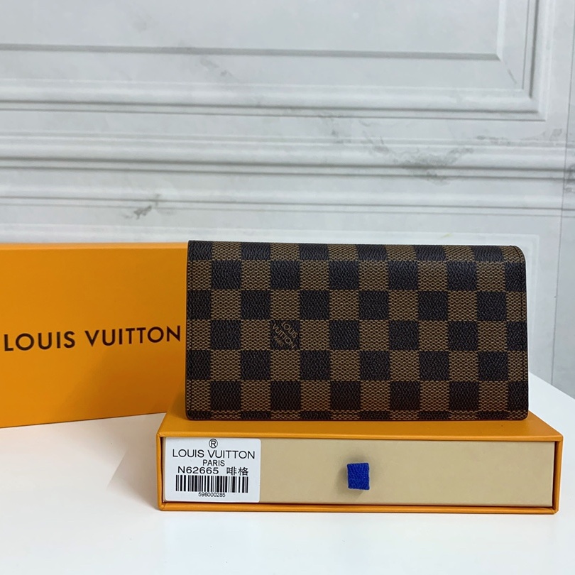 Louis Vuitton Brazza Wallet Brown Plaid N62665