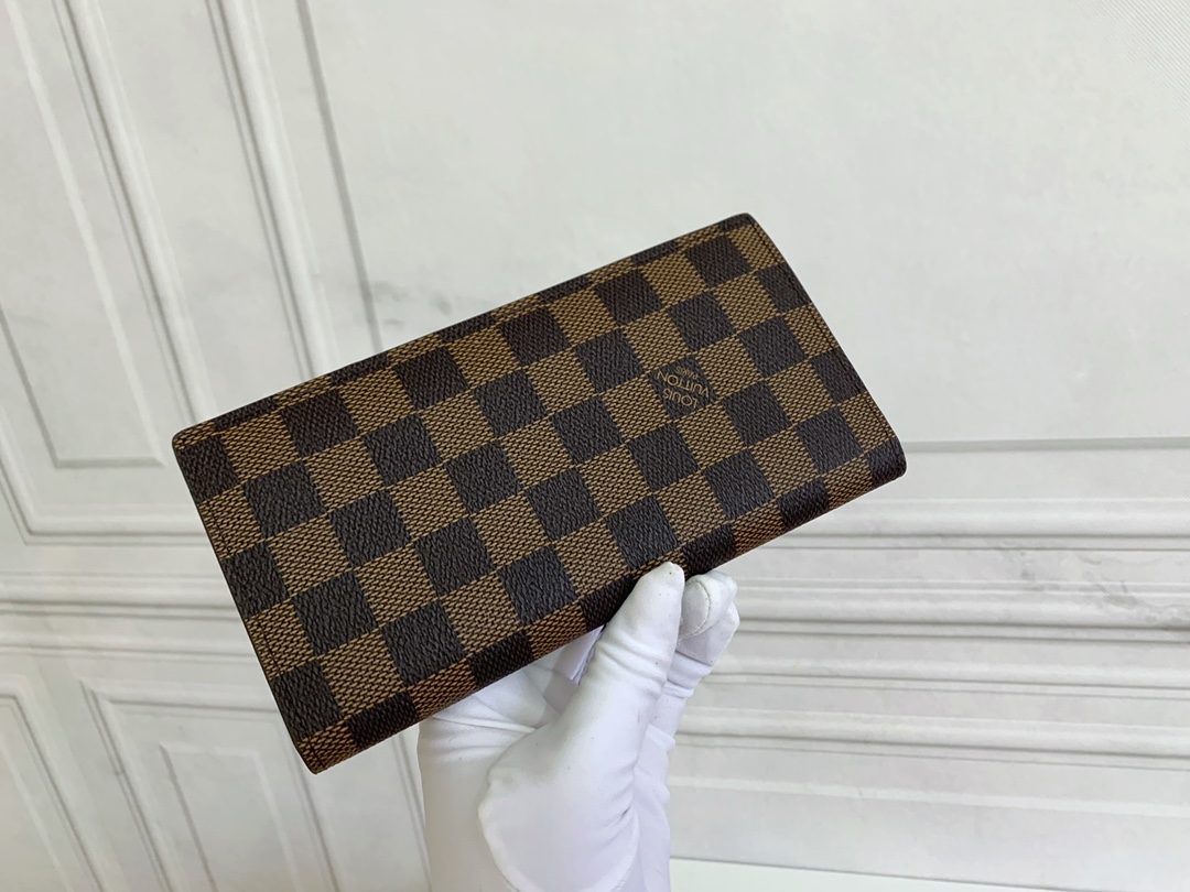 Louis Vuitton Brazza Wallet Brown Plaid N62665