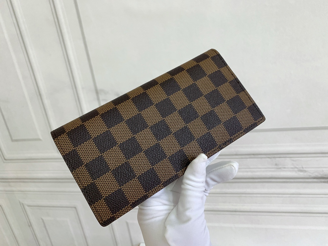 Louis Vuitton Brazza Wallet Brown Plaid N62665