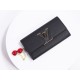 Louis Vuitton Capucines Wallet Black M61248