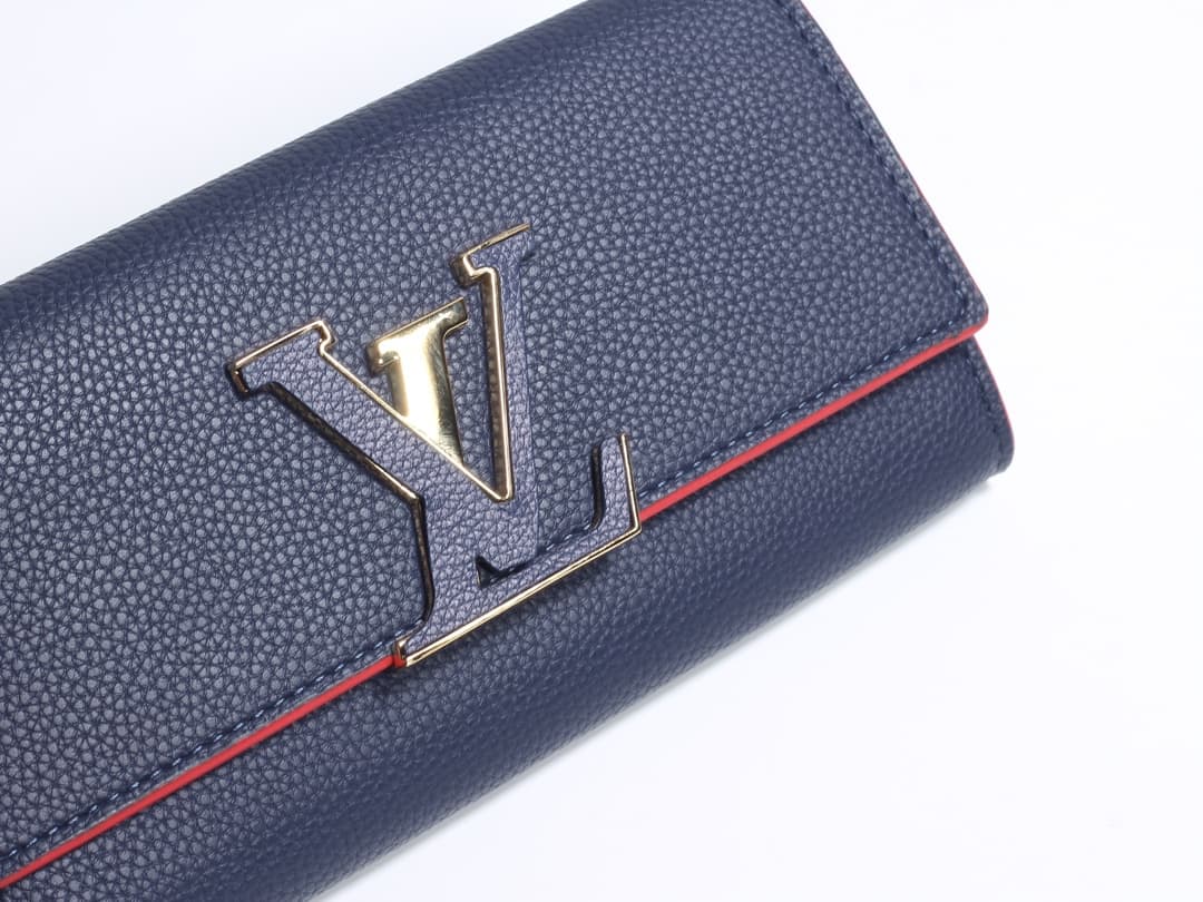 Louis Vuitton Capucines Wallet Navy M61248