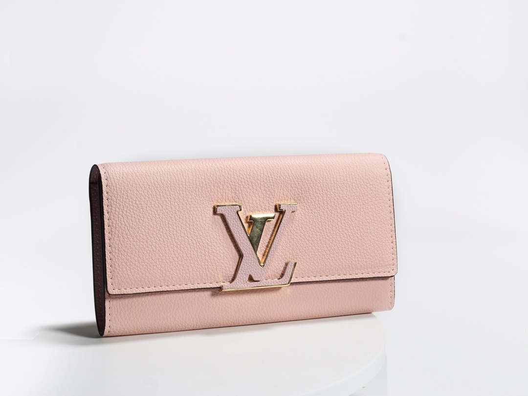 Louis Vuitton Capucines Wallet Pink M61248