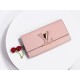 Louis Vuitton Capucines Wallet Pink M61248