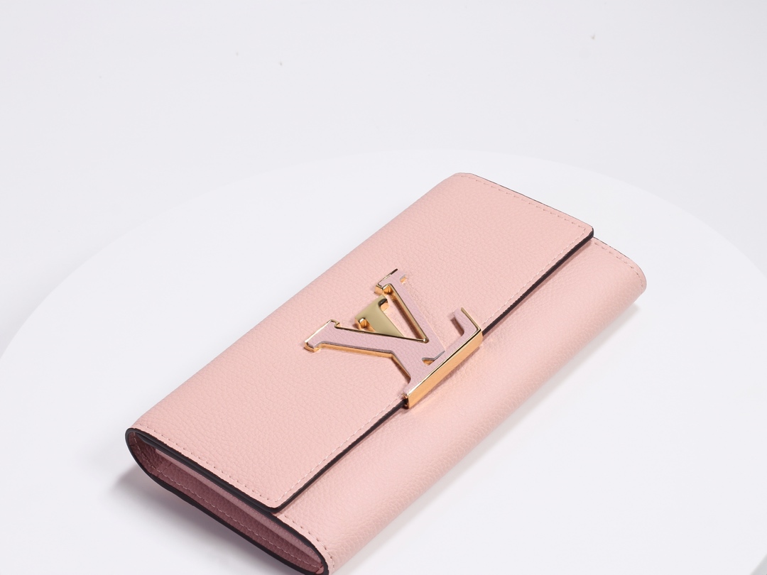 Louis Vuitton Capucines Wallet Pink M61248