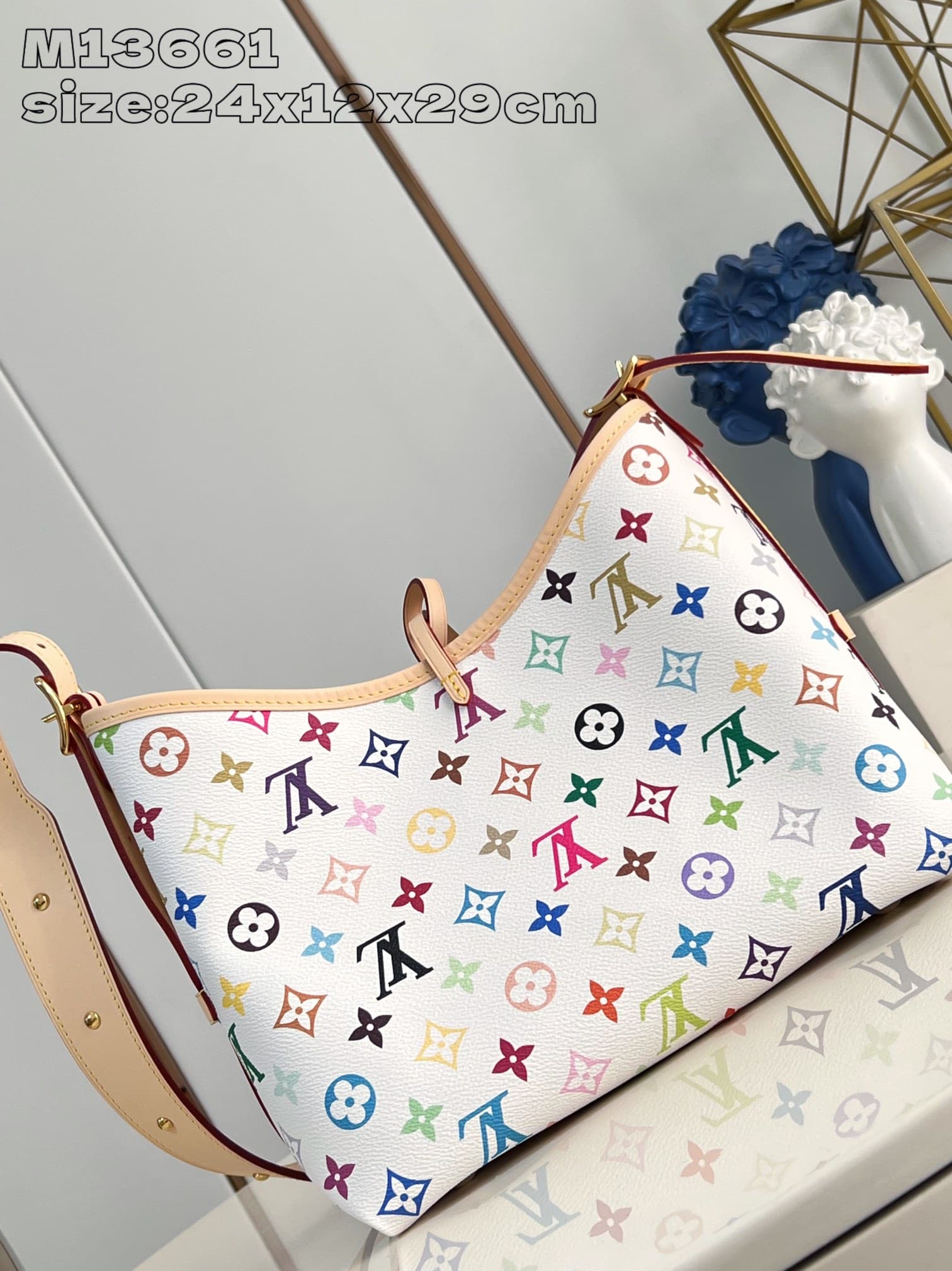 Louis Vuitton x Takashi Murakami CarryAll PM Handbag M13661