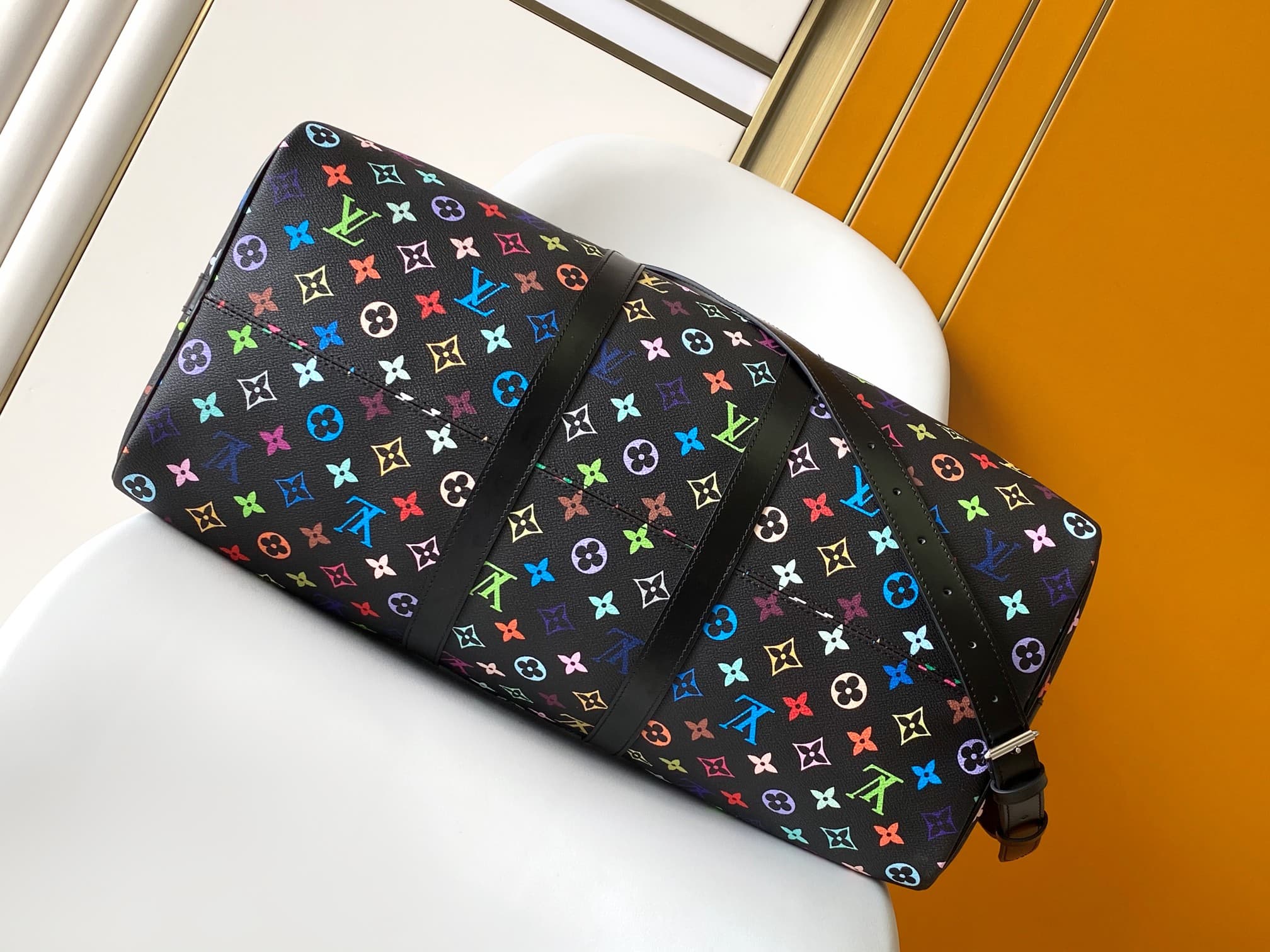 Louis Vuitton x Takashi Murakami Keepall Bandoulière 50 Duffle Bag M13745