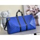 Louis Vuitton Keepall Sport 55 NBA Blue Basketball Weekend Duffle Bag M21105