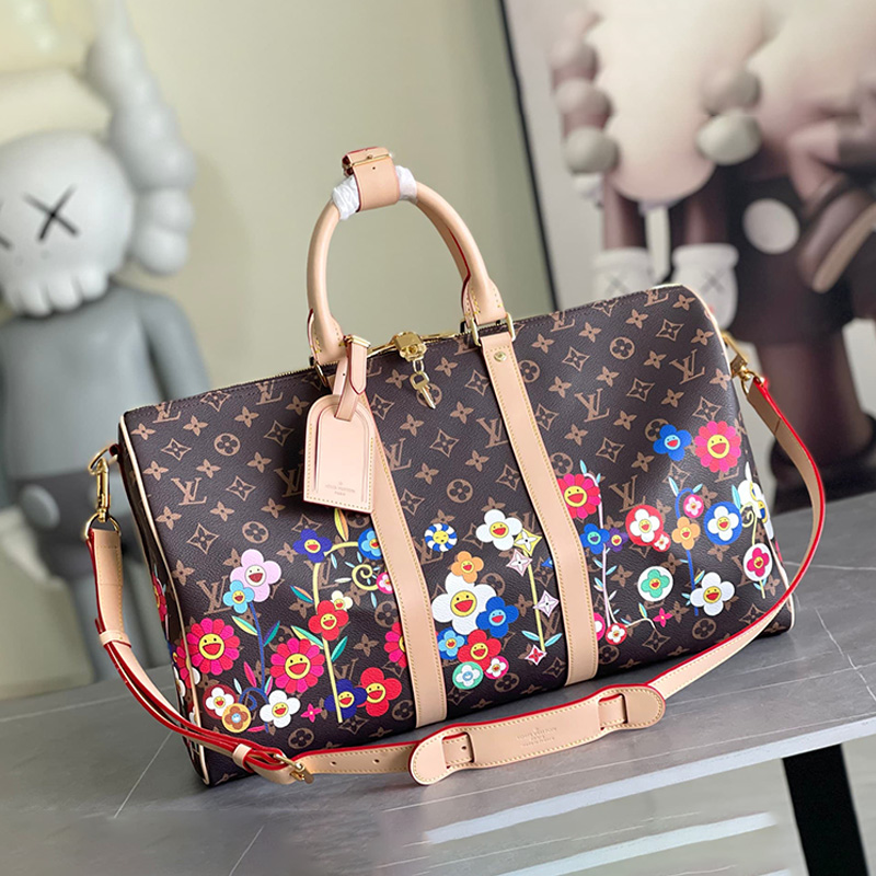 Louis Vuitton x Takashi Murakami LV x TM Keepall Bandoulière 45 Duffle Bag M14182