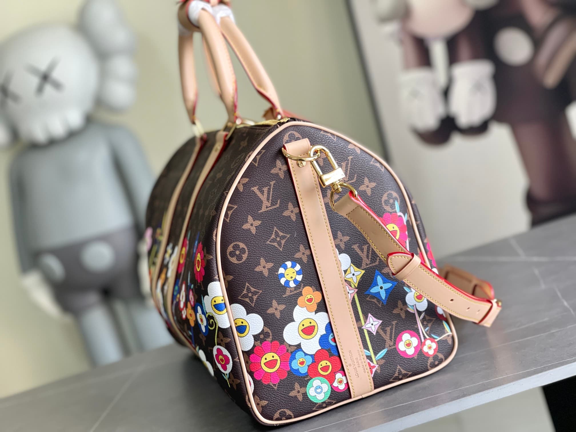 Louis Vuitton x Takashi Murakami LV x TM Keepall Bandoulière 45 Duffle Bag M14182