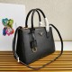 Prada Medium Galleria Saffiano Leather Bag Black 1BA863