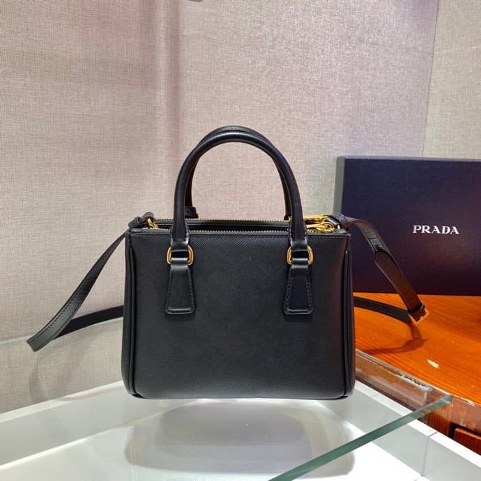 Prada Galleria Saffiano Leather mini-bag Black 1BA906