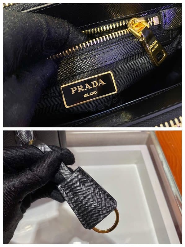 Prada Galleria Saffiano Leather mini-bag Black 1BA906