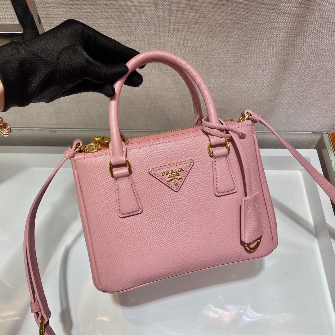 Prada Galleria Saffiano Leather mini-bag Pink 1BA906