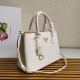 Prada Medium Galleria Saffiano Leather Bag White 1BA863