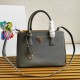 Prada Medium Galleria Saffiano Leather Bag Grey 1BA863