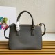 Prada Medium Galleria Saffiano Leather Bag Grey 1BA863