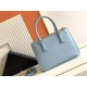 Prada Medium Galleria Saffiano Leather Bag Light Blue 1BA863