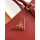 Prada Medium Galleria Saffiano Leather Bag Red 1BA863