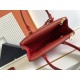 Prada Medium Galleria Saffiano Leather Bag Red 1BA863