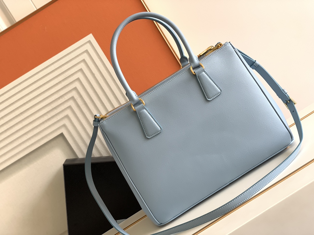 Prada Large Galleria Saffiano Leather Bag Light Blue 1BA274