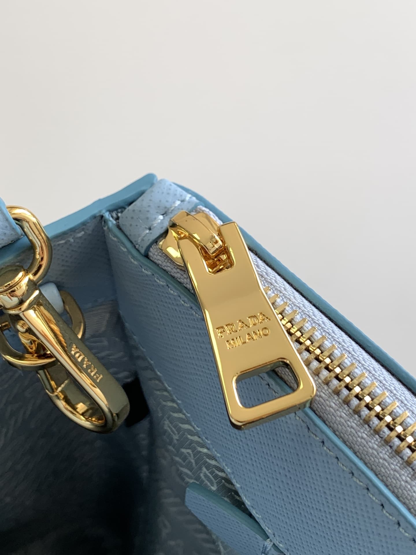 Prada Large Galleria Saffiano Leather Bag Light Blue 1BA274