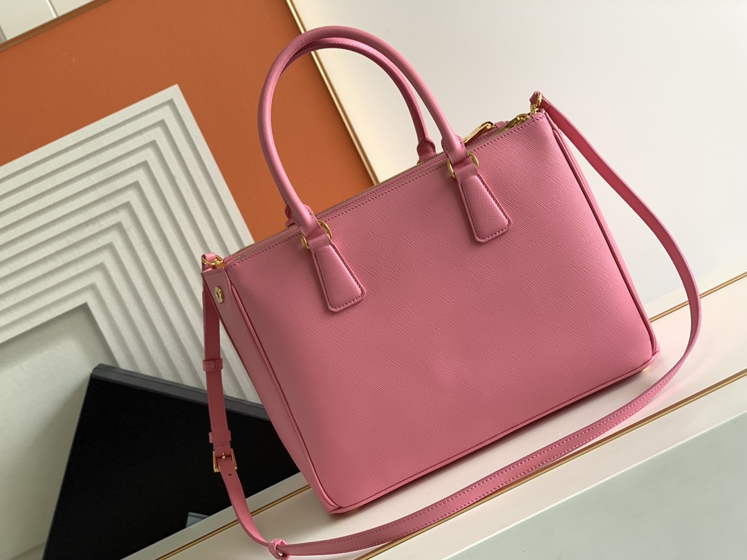 Prada Large Galleria Saffiano Leather Bag Pink 1BA274