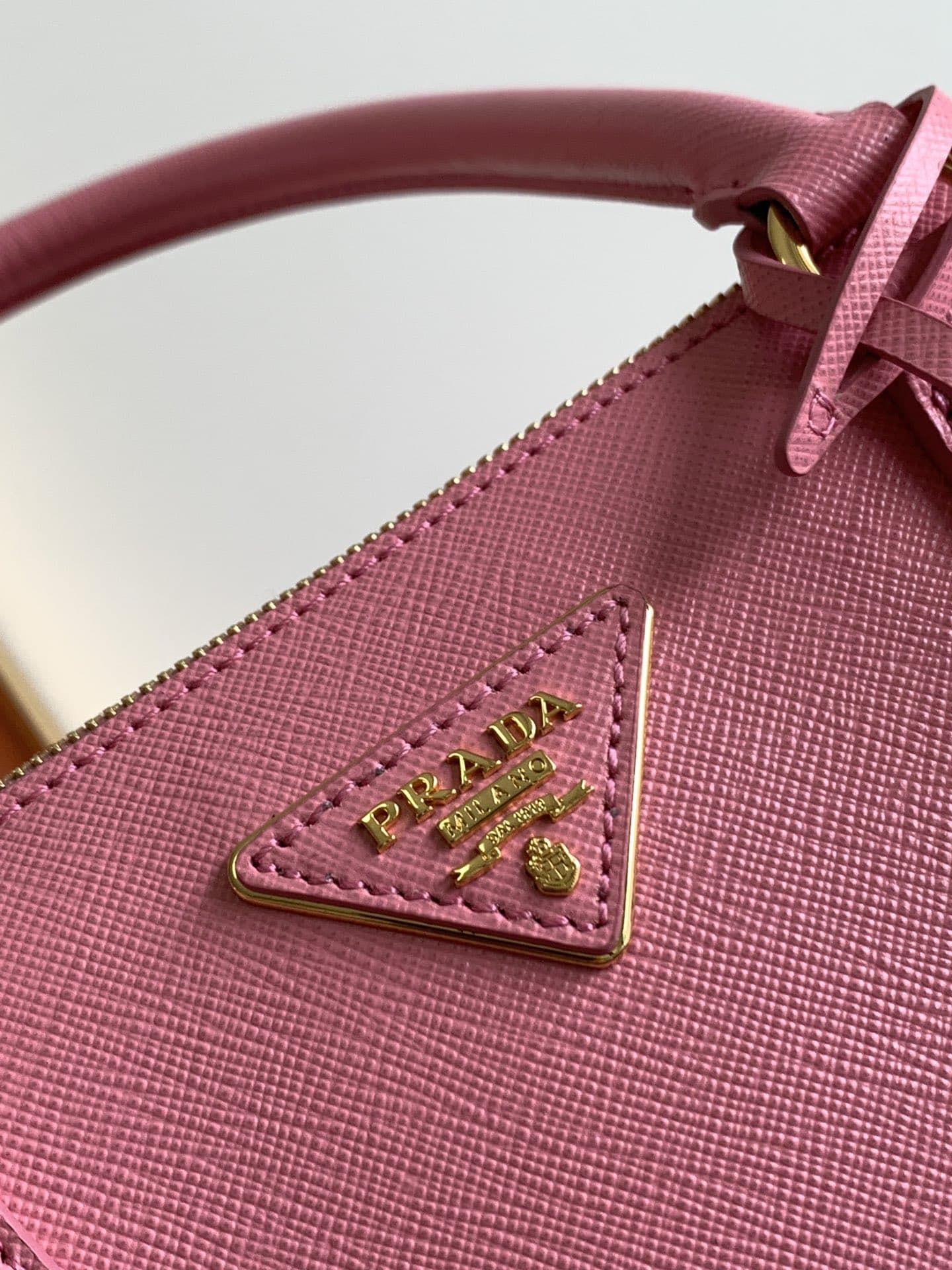 Prada Large Galleria Saffiano Leather Bag Pink 1BA274