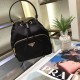 Prada Duet Re-Nylon Bucket Bag Black 1BH038