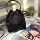 Prada Duet Re-Nylon Bucket Bag Black 1BH038