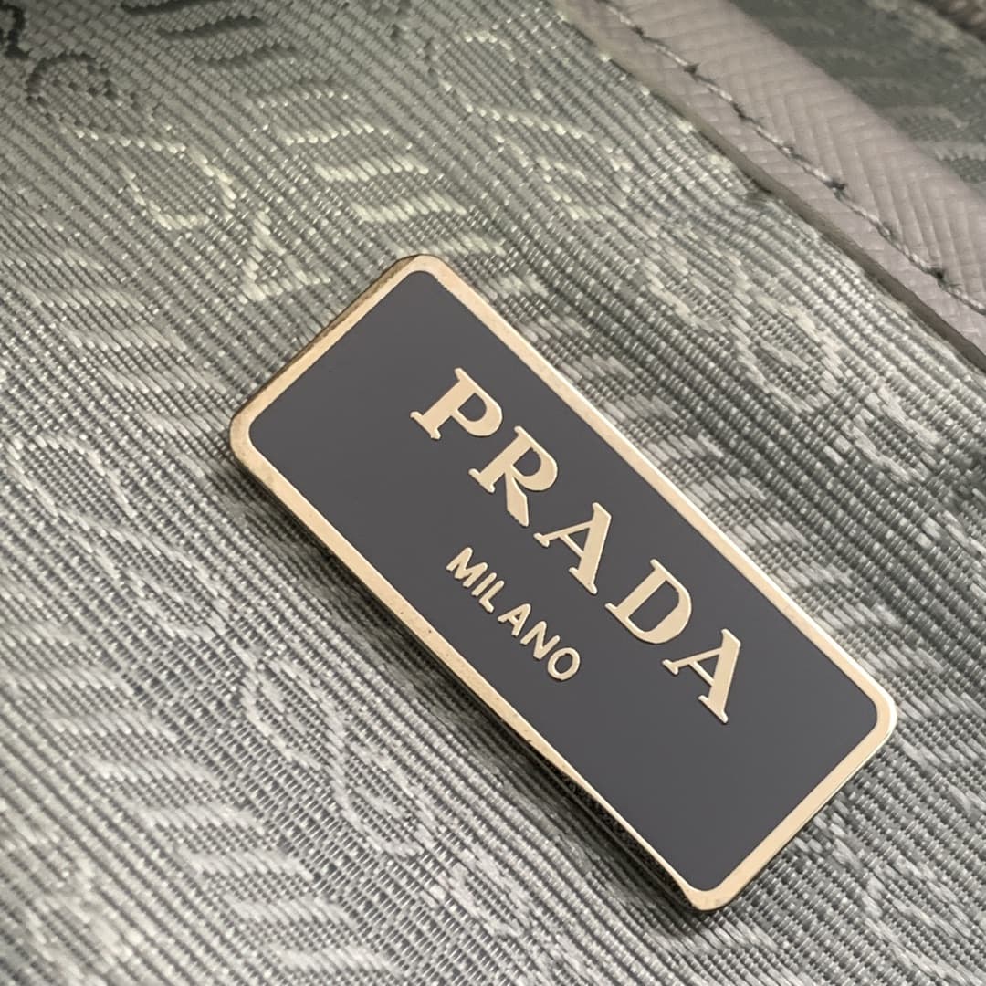 Prada Re-Nylon Shoulder Bag Slate Blue 1BD953