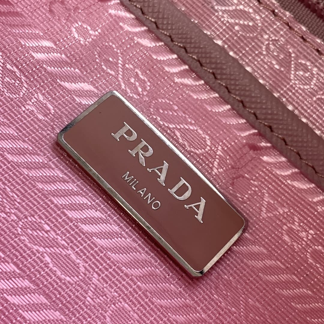 Prada Re-Nylon Shoulder Bag Pink 1BD953