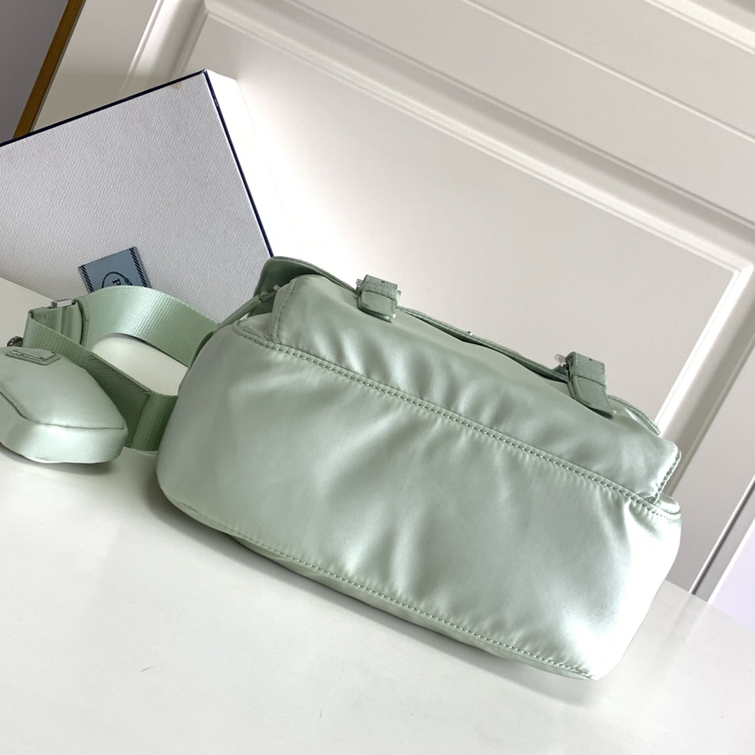 Prada Re-Nylon Shoulder Bag Green 1BD953