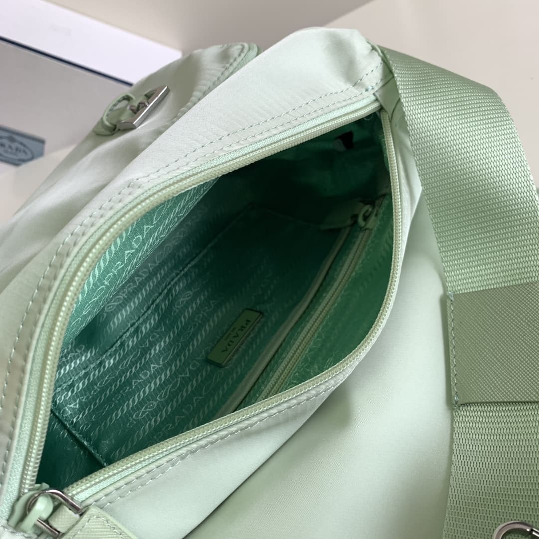 Prada Re-Nylon Shoulder Bag Green 1BD953