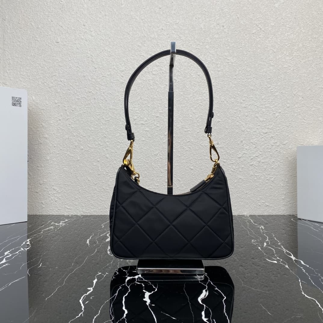 Prada Re-Edition 1995 Chaîne Re-Nylon mini-bag Black1BC204