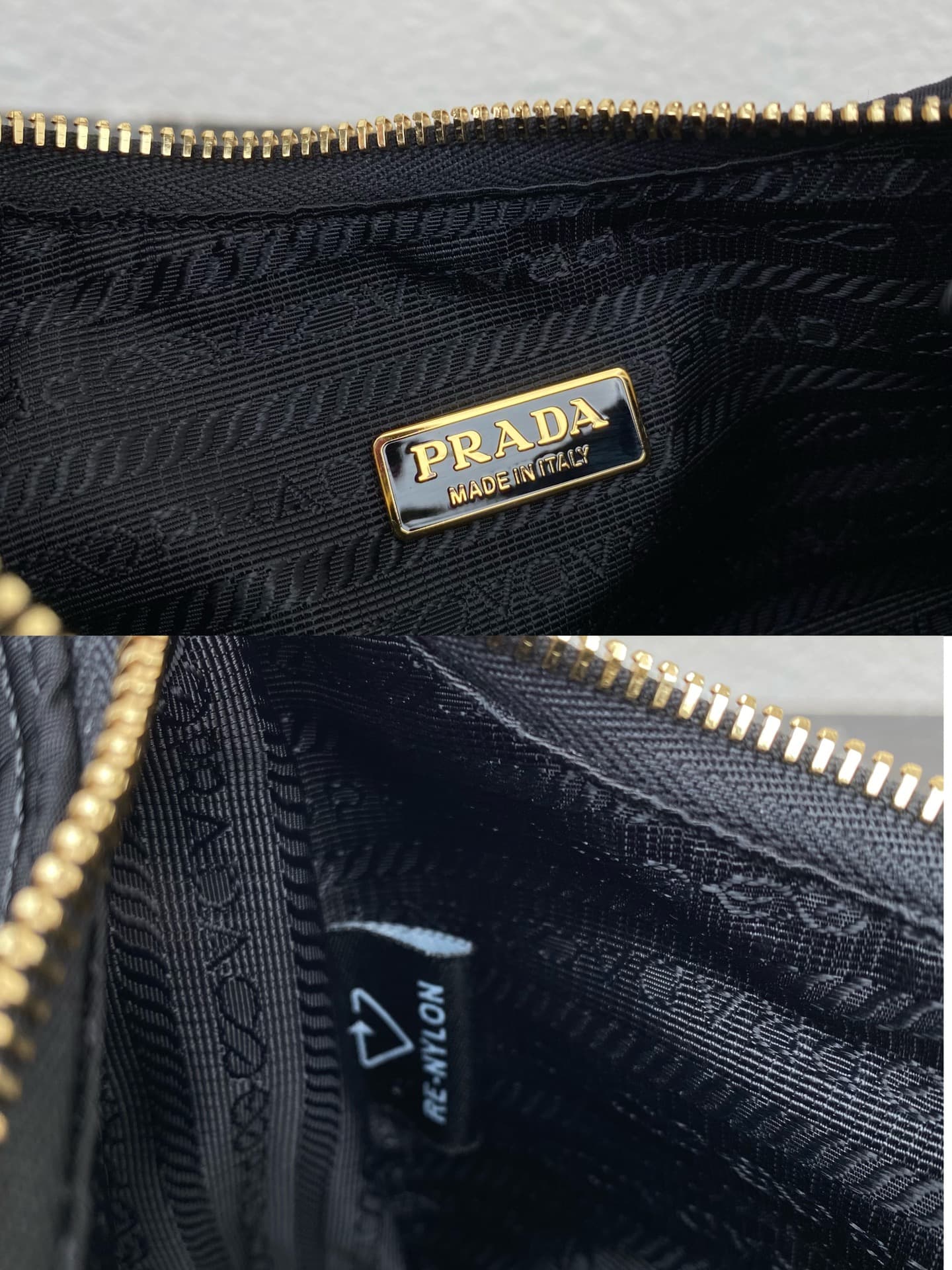 Prada Re-Edition 1995 Chaîne Re-Nylon mini-bag Black1BC204