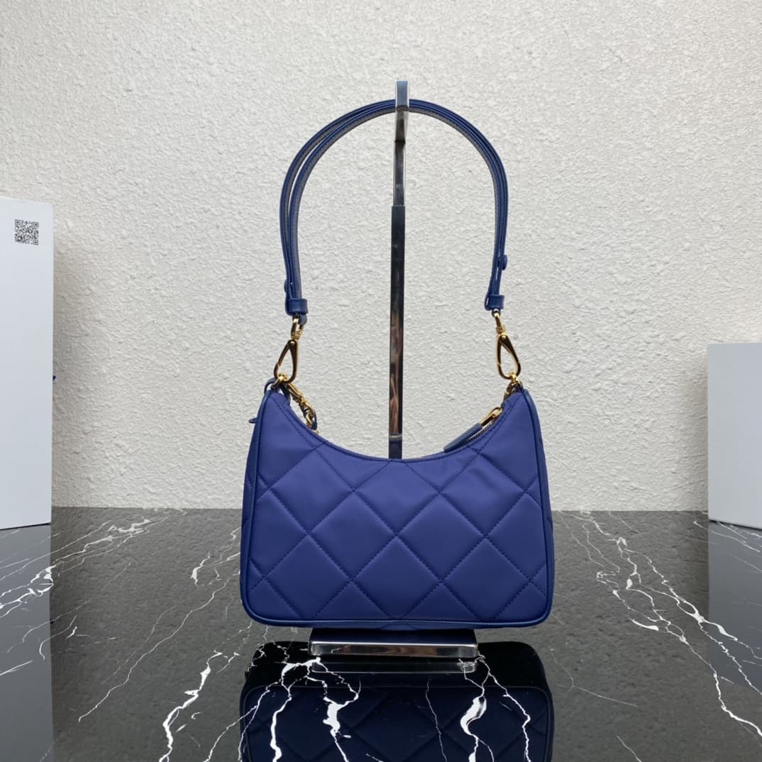 Prada Re-Edition 1995 Chaîne Re-Nylon mini-bag Royal Blue 1BC204