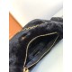 Prada Re-Edition 1995 Chaîne Re-Nylon mini-bag Faux Fur Black 1BC204