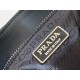 Prada Moon Re-Nylon and leather bag Black 1BA381