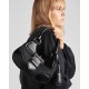 Prada Moon Re-Nylon and leather bag Black 1BA381