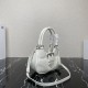 Prada Moon Re-Nylon and leather bag White 1BA381