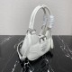 Prada Moon Re-Nylon and leather bag White 1BA381