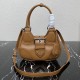 Prada Moon Re-Nylon and leather bag Brown 1BA381